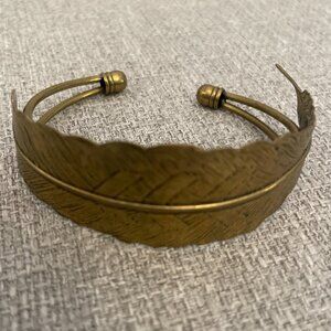 Feather cuff bracelet